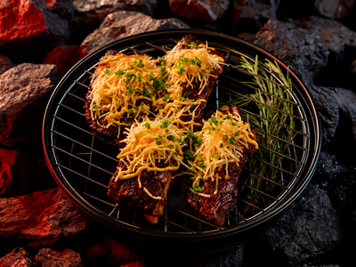 Меню Горячий Цех Подкопченные ребра ГРАНД BBQ