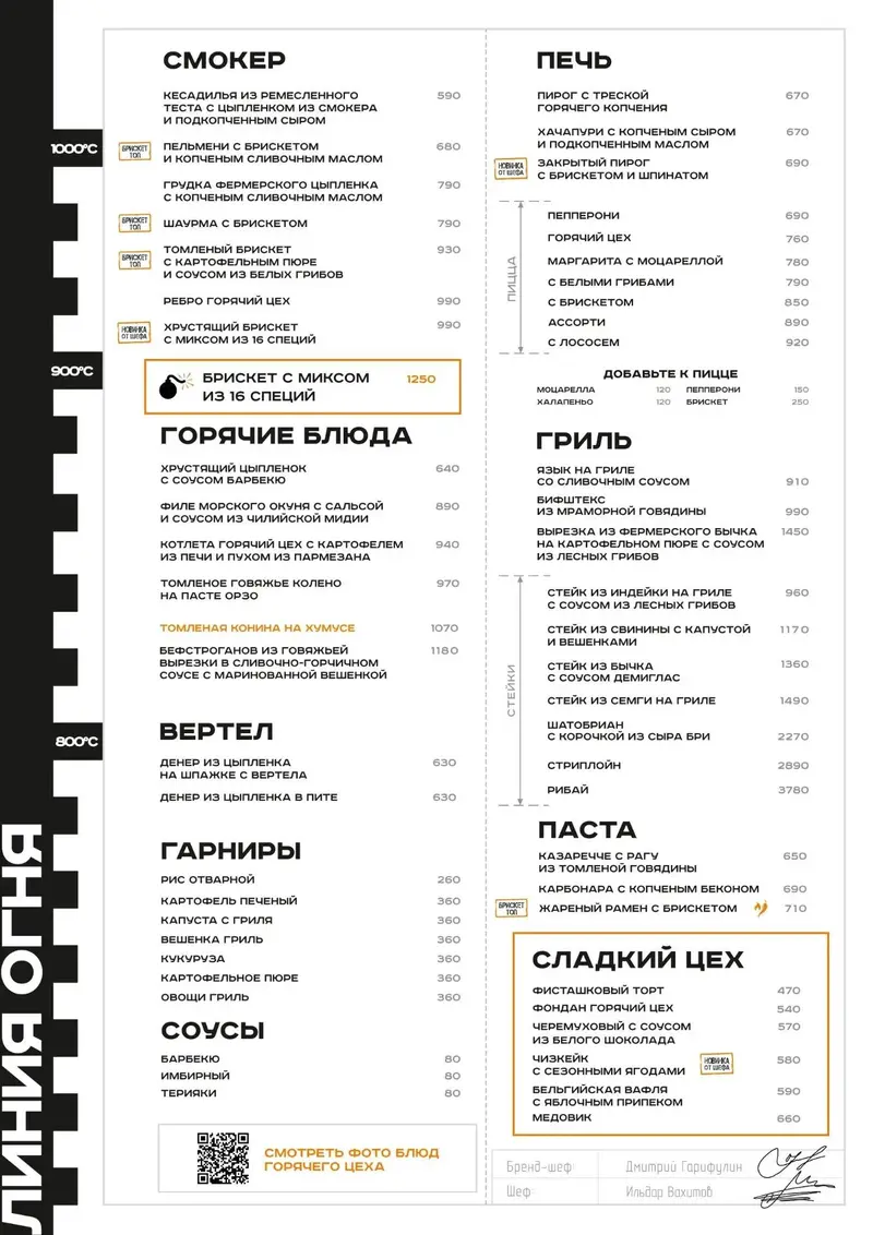 Основное меню Уфа стр.2